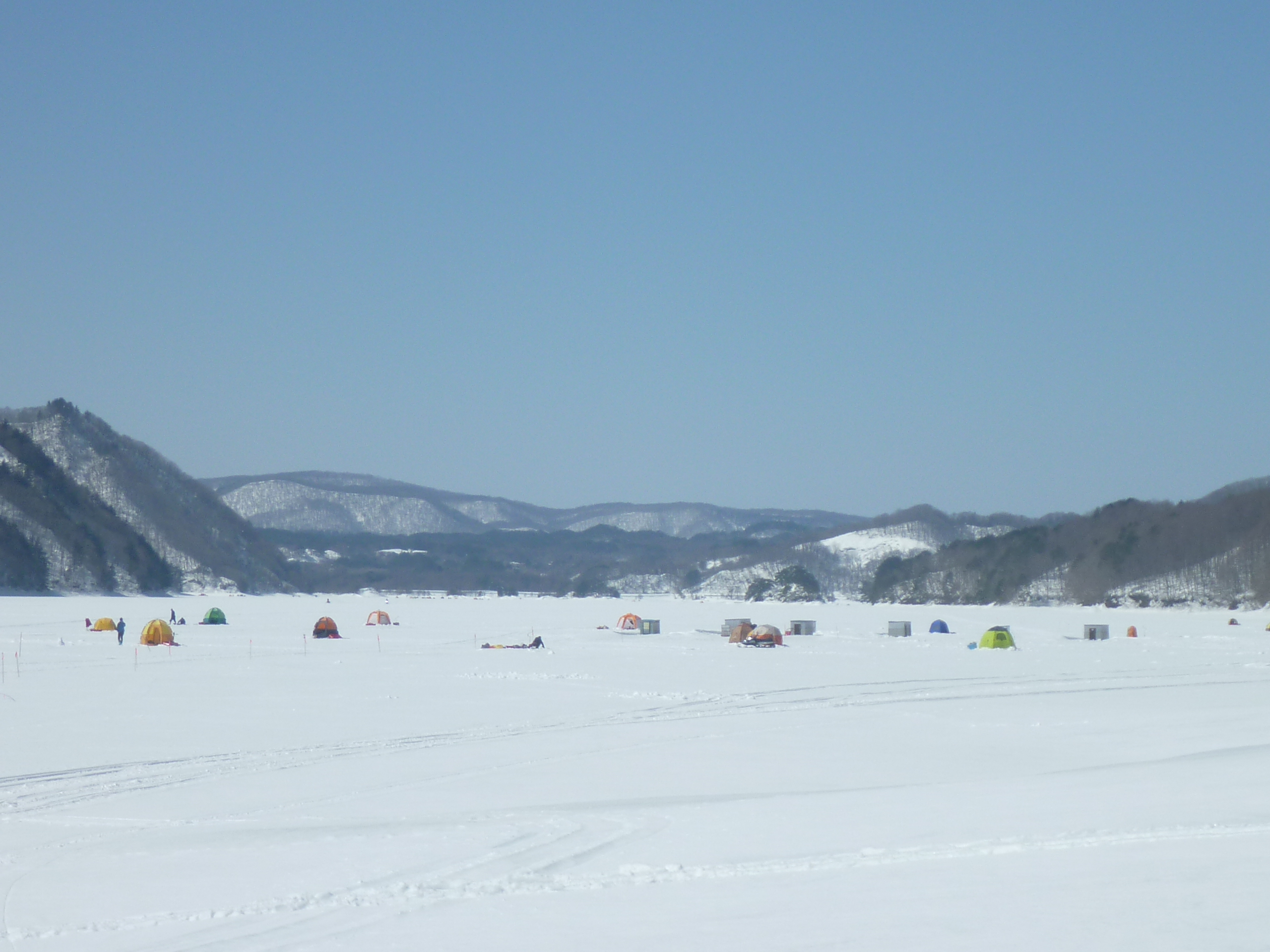秋元湖氷上ワカサギ釣り終了のお知らせ
